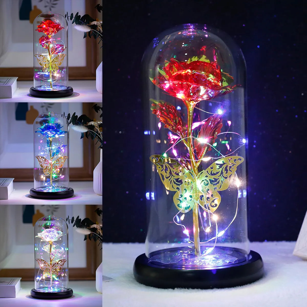 Eternal Bloom LED Rose Lamp